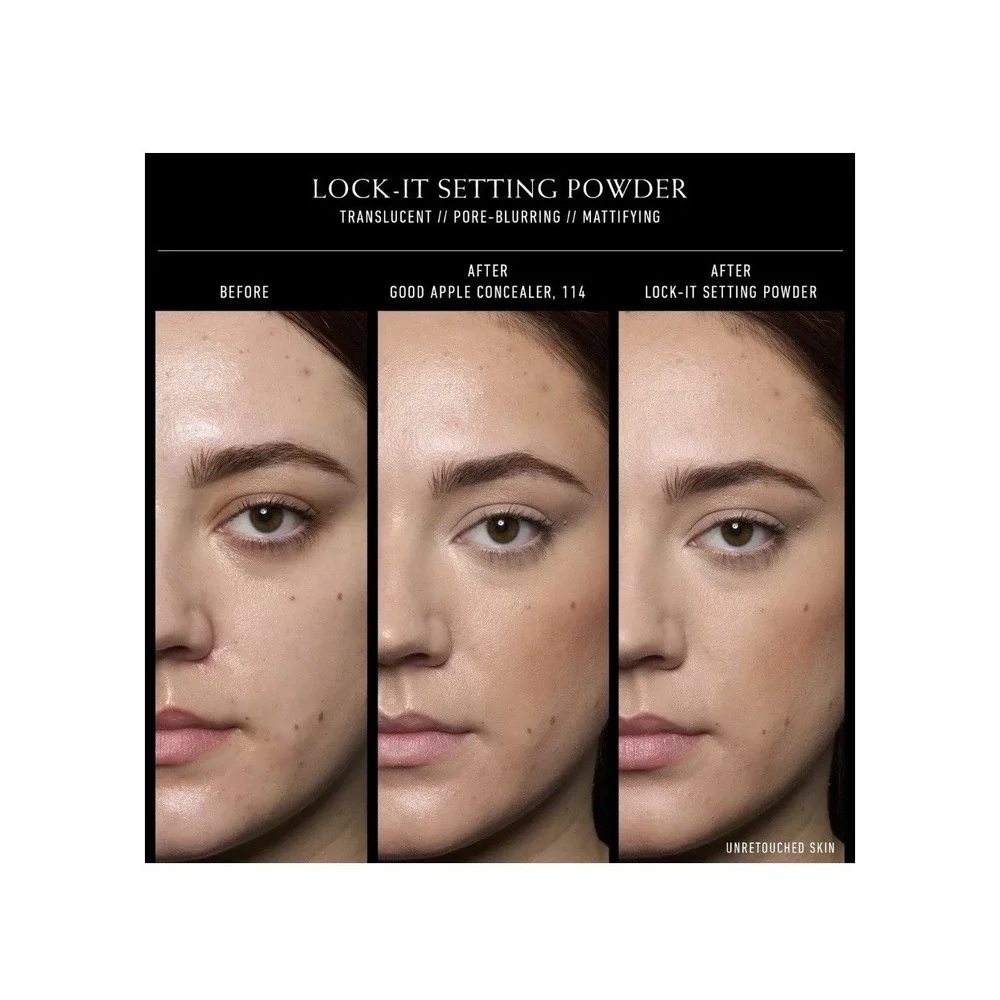 2x KVD Lock-It TRANSLUCENT Setting Powder Mini Travel Size 0.049 oz/ 1.4 g